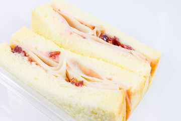 Ham and cheese sandwich