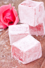 turkish delight with rose flavour 