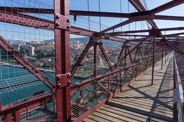 On top of the Bizkaia suspension bridge