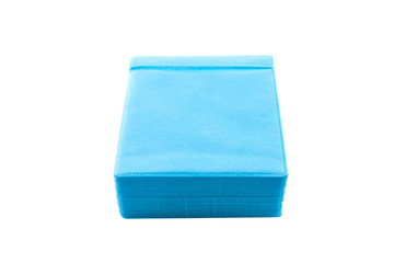 Blue CD paper case.