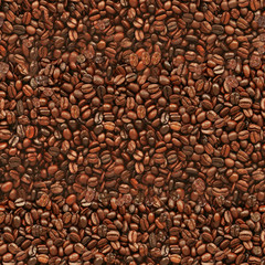 Seamless Coffee Beans Texture