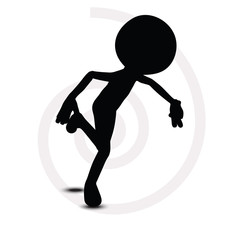 3d man in running pose
