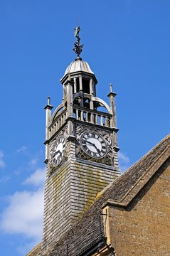 Redesdale Hall decorative clock tower, Moreton-in-Marsh