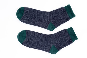 Socks isolated on white background