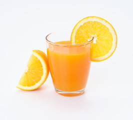 orange juice with slice