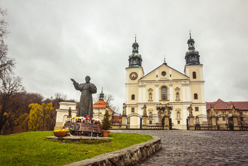 Courtyard of Sanctuary in Kalwaria Zebrzydowska - Poland.