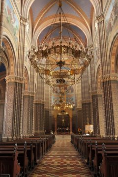 Interior of cathedral in Dakovo