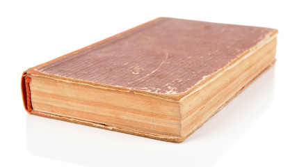 Old book isolated on white