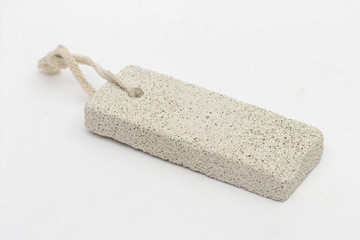 pumice on the white background