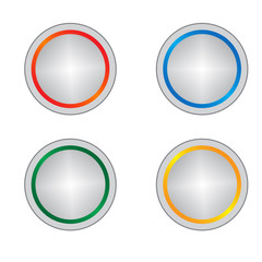 color button vector set