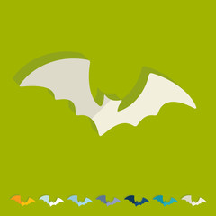 Flat design: bat