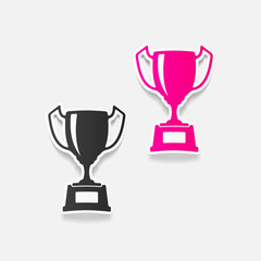 realistic design element: winner