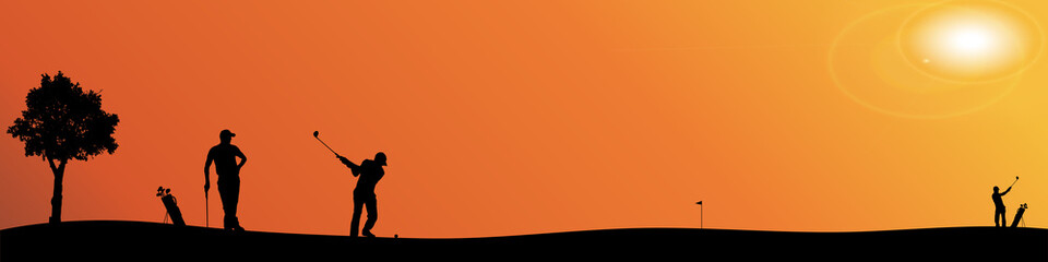 Vector silhouette of people.