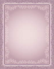 certificate background with calligraphic lines, vector