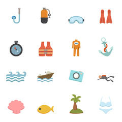 Summer Icons vector eps10