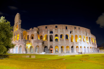 Fototapeta na wymiar The Colosseum - Rome symbol, Italy