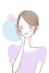 恋する女性／ショートヘア