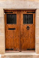 old. door outdoors from house