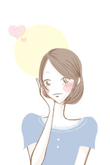 恋する女性／ボブヘア