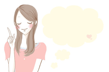 ポイント解説／ロングヘアの女性