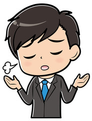 困っている男性