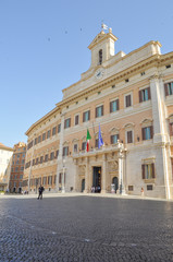 Palazzo Montecitorio in Rome Italy