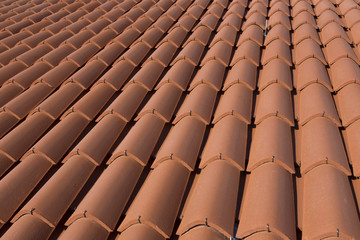 Clay roof tiles