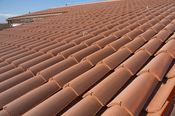 Clay roof tiles