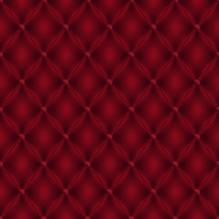 Seamless Vector Boudoir Style Red Leather Background 