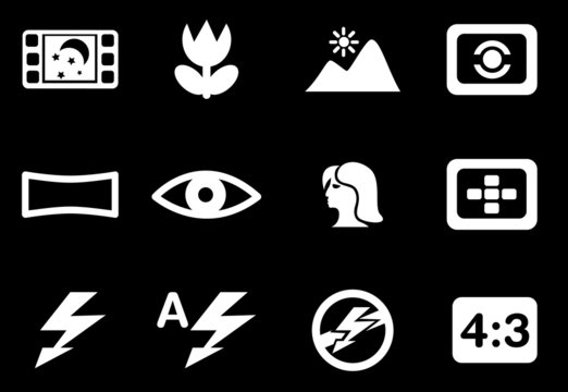 Photography Silhouette Icons