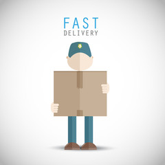Fast delivery man