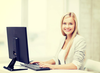 businesswoman with computer