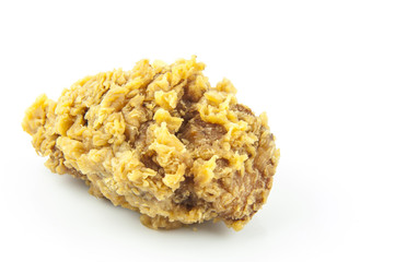 fried chicken on the white background