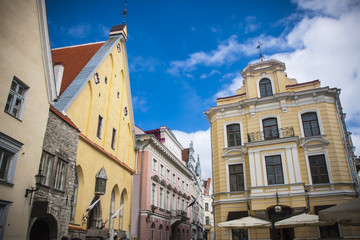 Obraz premium Street in old town. Tallinn, Estonia