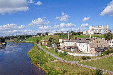 Fototapeta na wymiar Cityscape view in Grodno, Belarus