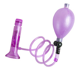 Purple vacuum pump for woman