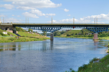 Bridge over river, Grodno, Belarus