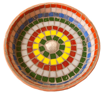 mosaic birdbath