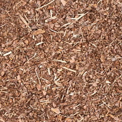 Fototapeta premium Wooden mulch ground fragment