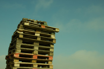 Pile of Wood Pallets