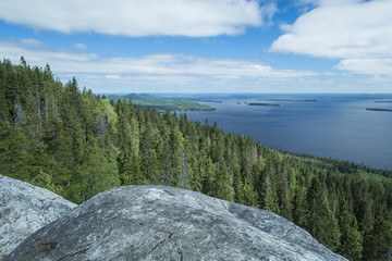 View from the Koli to lake Pielinen