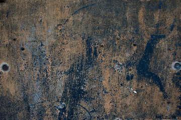 Old grunge rough oxidazed iron surface metal corroded plate