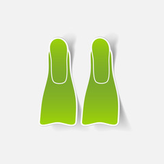 realistic design element: flipper