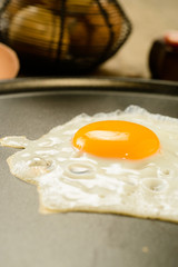 Uovo fritto, fuoco selettivo