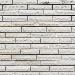 White limestone brick wall's fragment