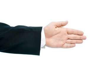 Obraz premium Caucasian male hand composition isolated
