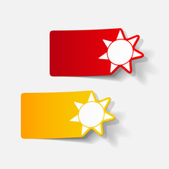 realistic design element: sun