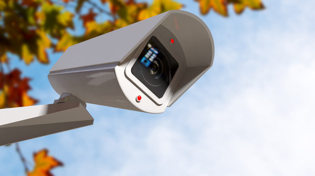 Surveillance Camera In The Daytime