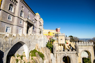 Obraz premium Palace da Pena. Sintra, Lisbon. Portugal.