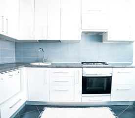 Fototapeta premium white kitchen
